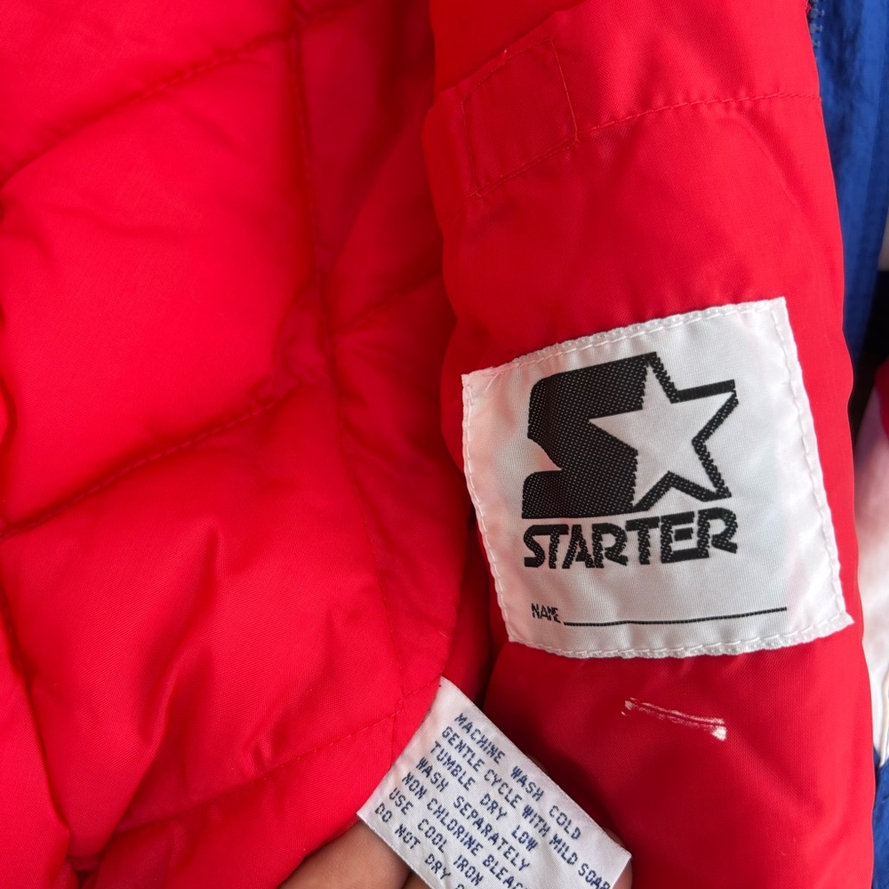 Vintage 90’s Starter Kansas Puffer Jacket Size Small - Picture 10 of 11